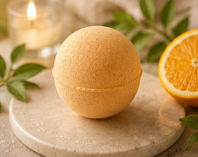 Thumbnail: Shea & Argan Foaming Bath Bomb - ORANGE BURST