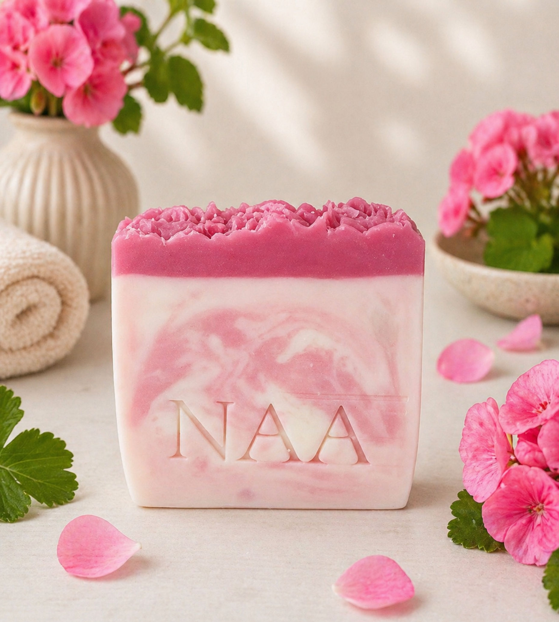 Shea & Argan Oil Bar Soap - ROSE BLOOM