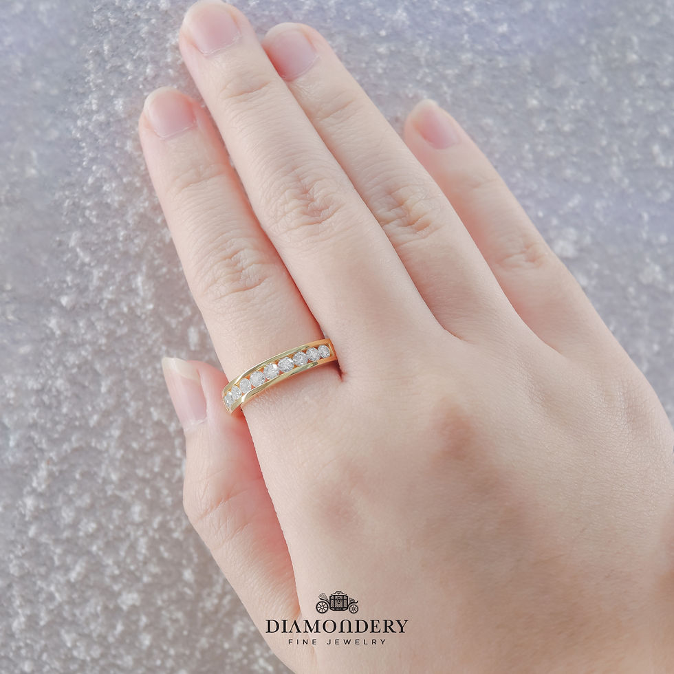 ภาพขนาดย่อ: Classic Channel Half Diamond Ring