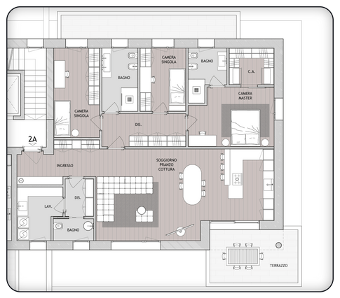 Nuovo edificio residenziale ad Albino. Nuovi appartamenti in vendita. Bilocali, trilocali, quadrilocali, attici, box, garage. Finiture esclusive.