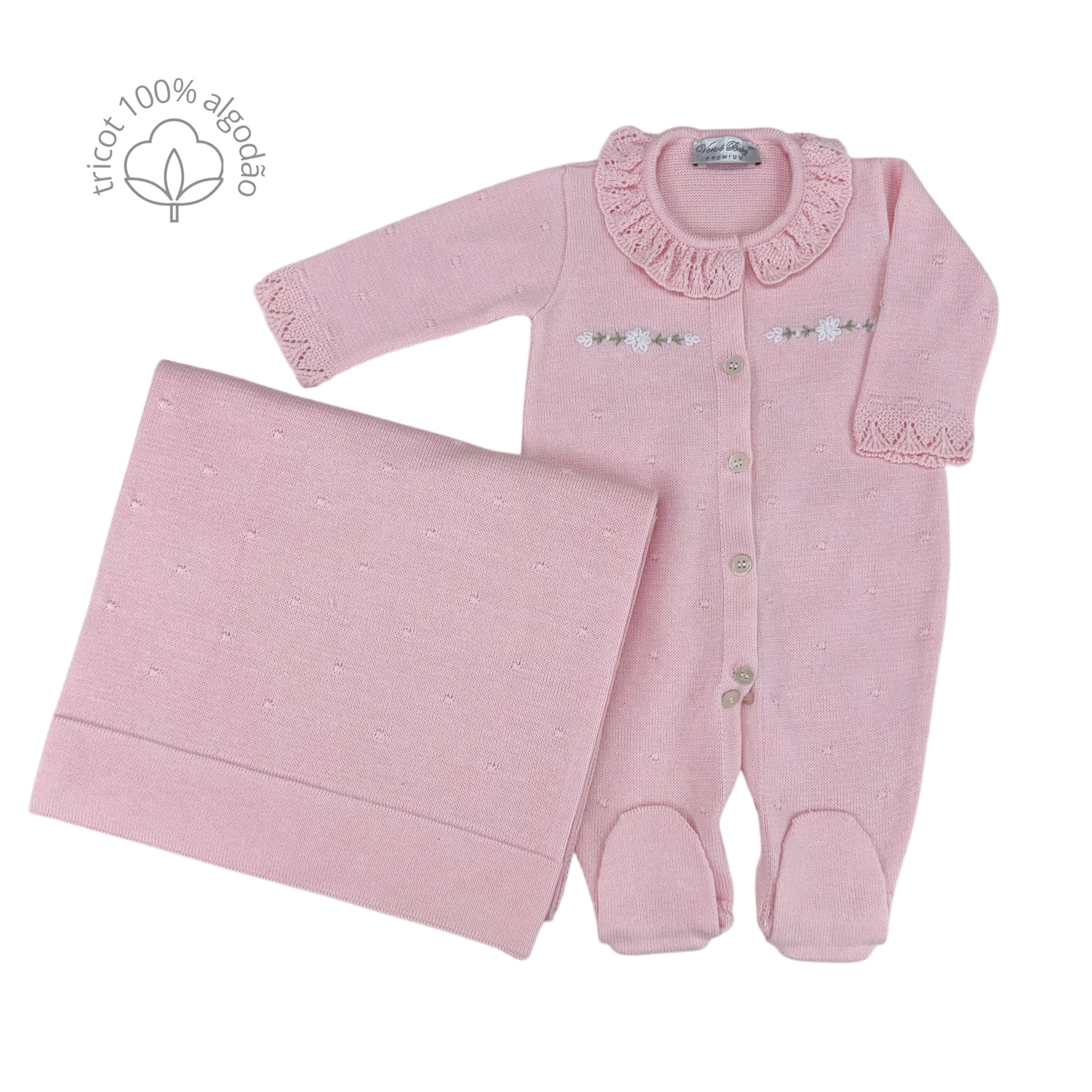 Saída Maternidade Florença - rosa