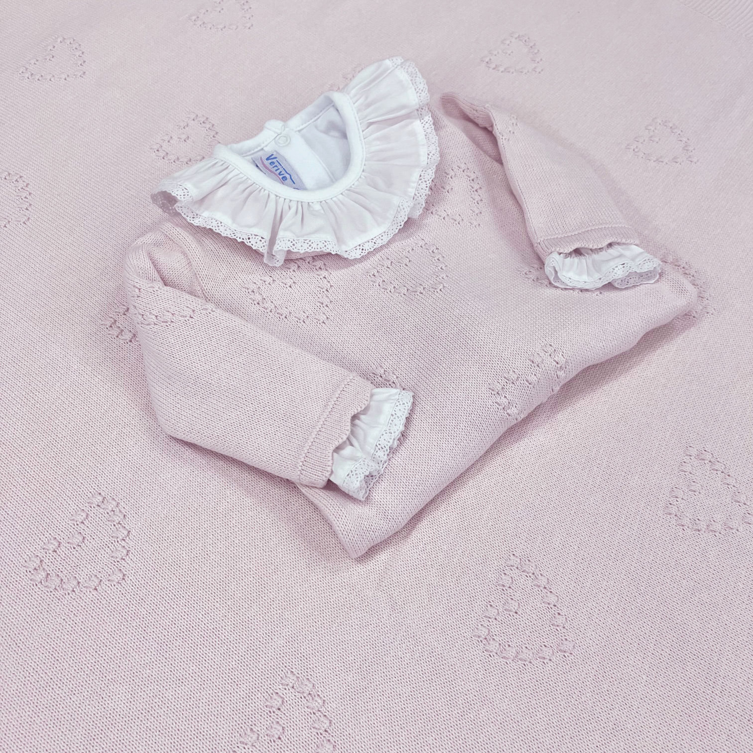 Saída Maternidade Coração com body - rosa