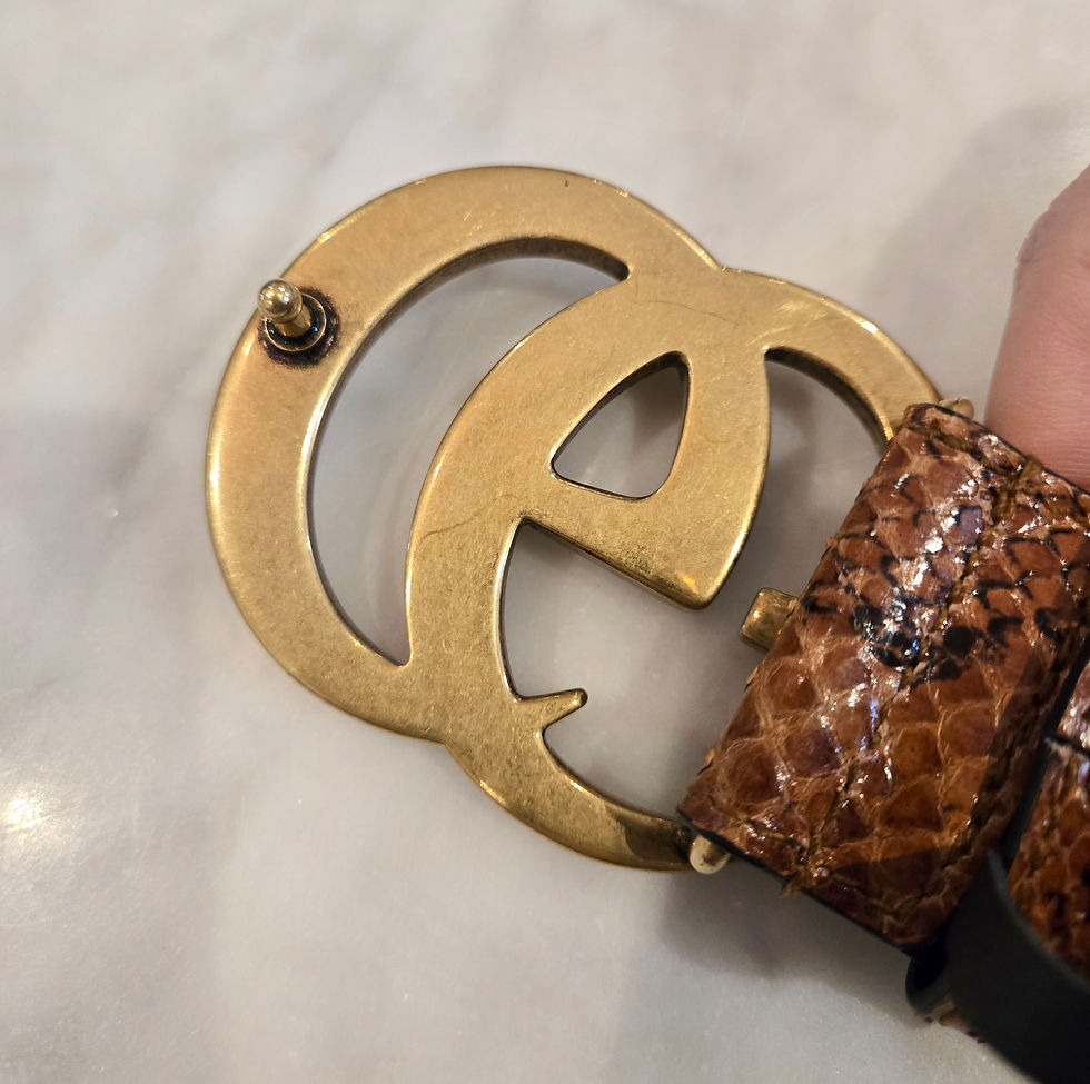 Thumbnail: Gucci GG Marmont Python Belt 