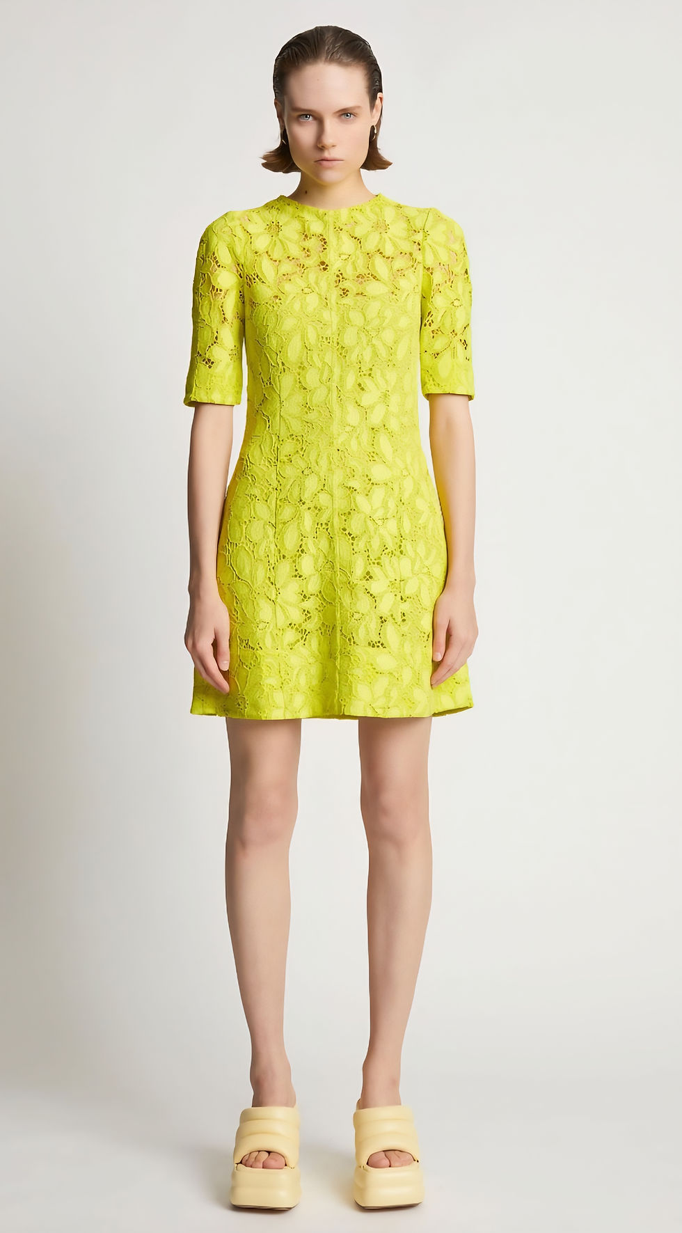 Thumbnail: Proenza Schouler Lace Short Suiting Dress 2