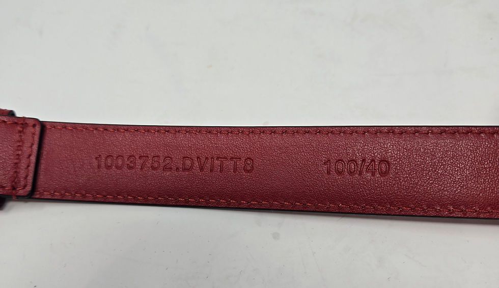 Thumbnail: Versace Double Safety Pin Red Belt Size 100