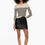 Thumbnail: Babaton Faux Leather Mini Skirt Black Small