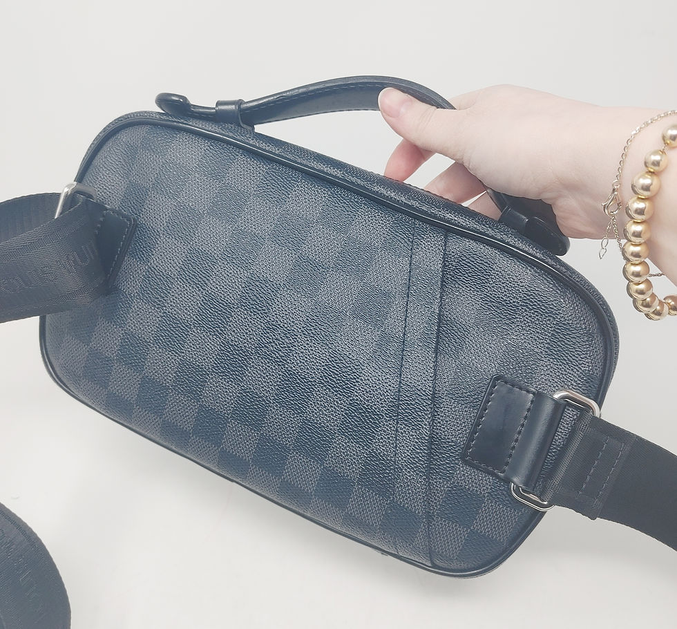 Louis Vuitton Graphite Ambler Waist Bag hazelilly