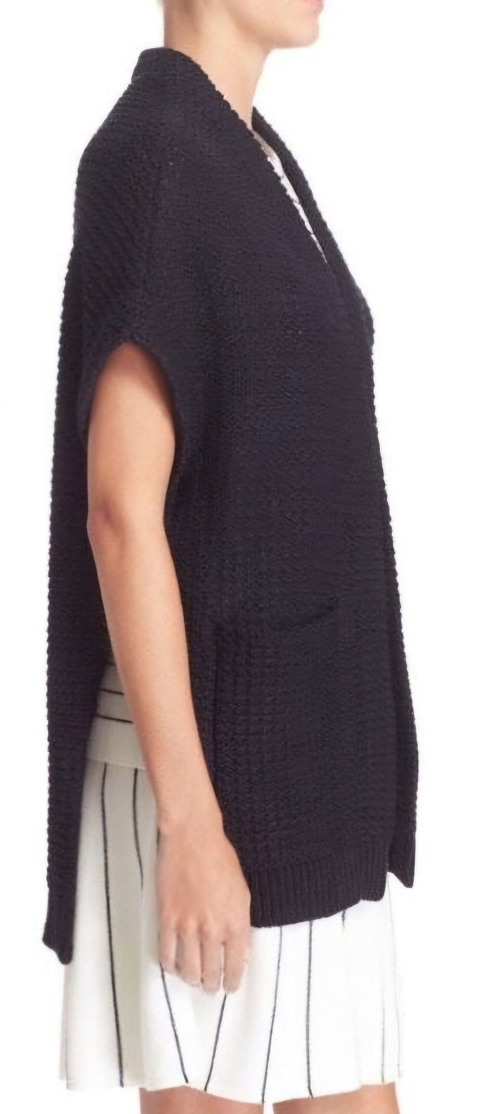 Thumbnail: Theory Navy Cocoon Sweater Size Small 