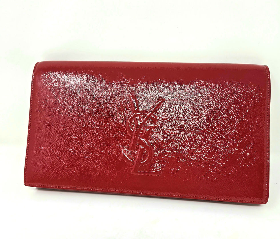 Thumbnail: YSL Yves Saint Laurent Red Patent Belle du Jour Clutch
