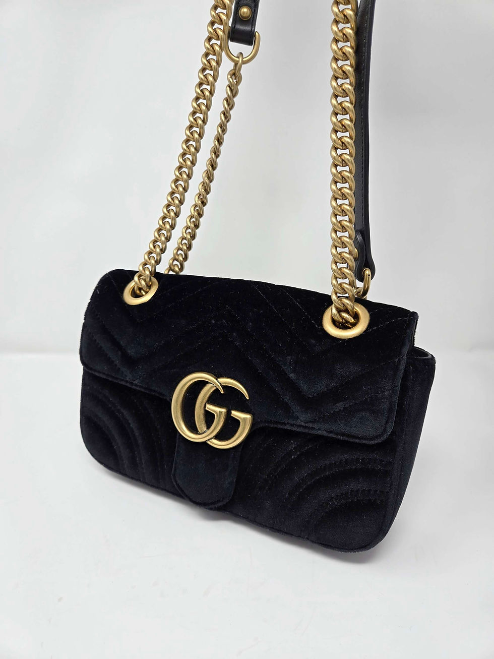 Thumbnail: Gucci Double G Marmont Velvet Mini Bag 