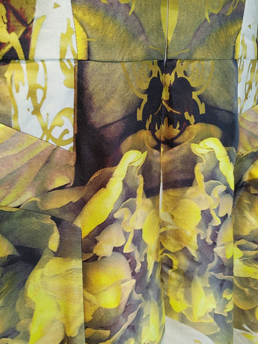 Thumbnail: Prabal Gurung Chartreuse Rose Print Dress 10