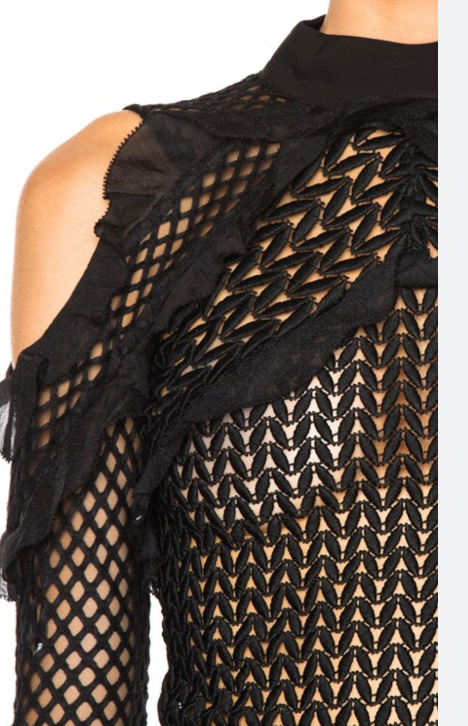 Thumbnail: Self Portrait Purl Knit Blouse 2 