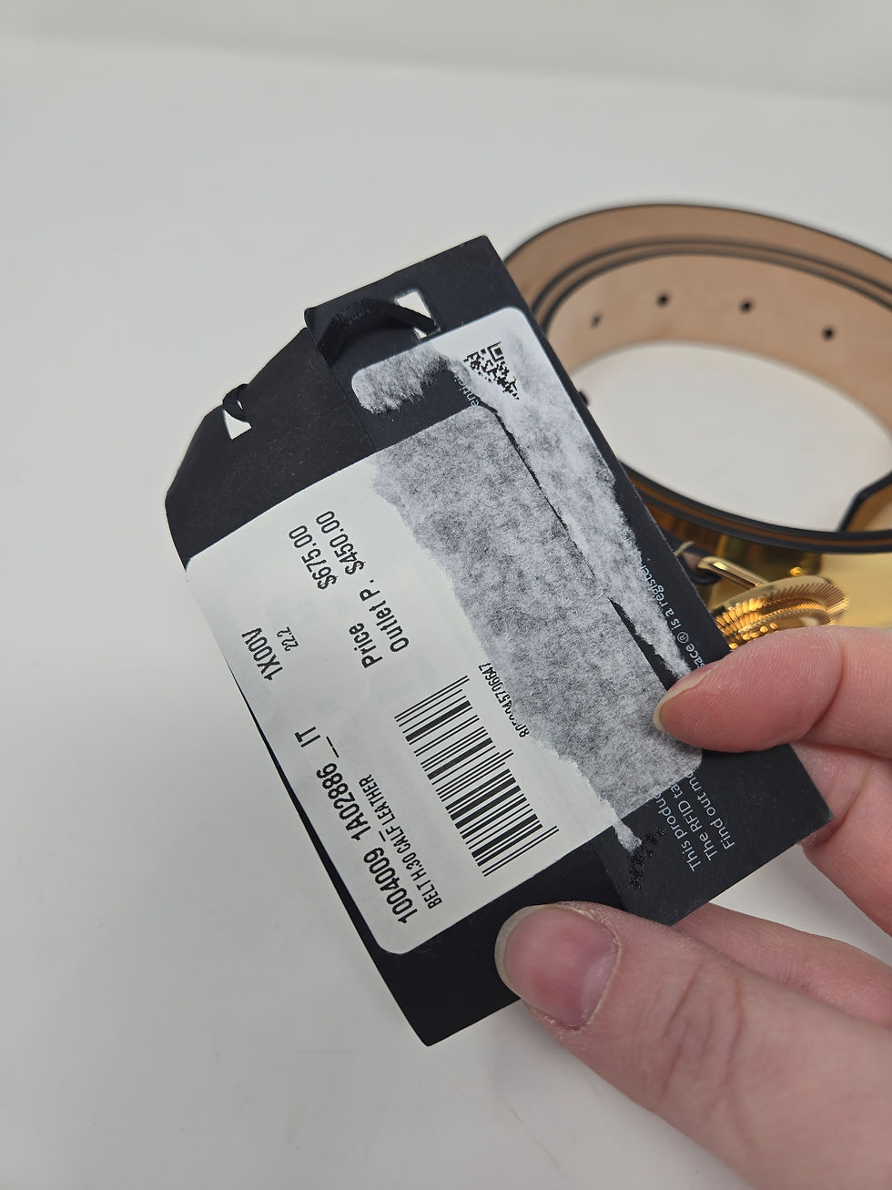 Thumbnail: Versace Medusa Gold Patent Belt Size 95