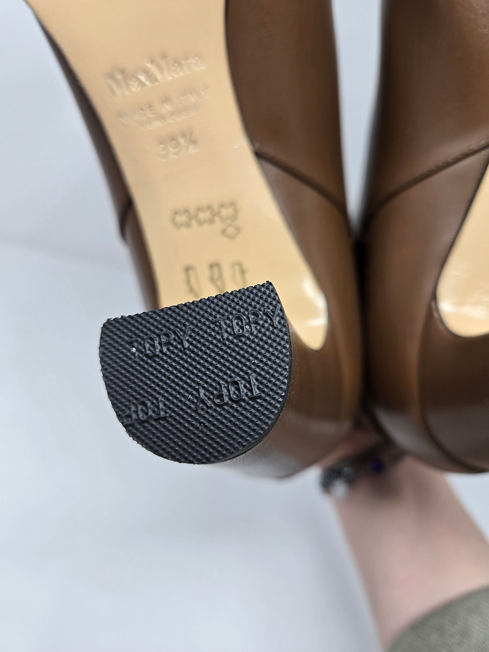 Thumbnail: Max Mara Toffee Ankle Boot Size 39 1/2