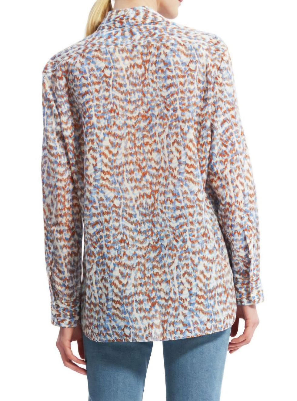 Thumbnail: Theory Printed "Menswear" Shirt Size P