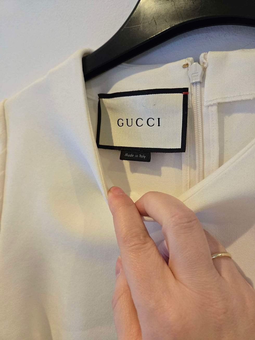 Thumbnail: Gucci Pleated Sleeve Pearl Button Dress Size XS