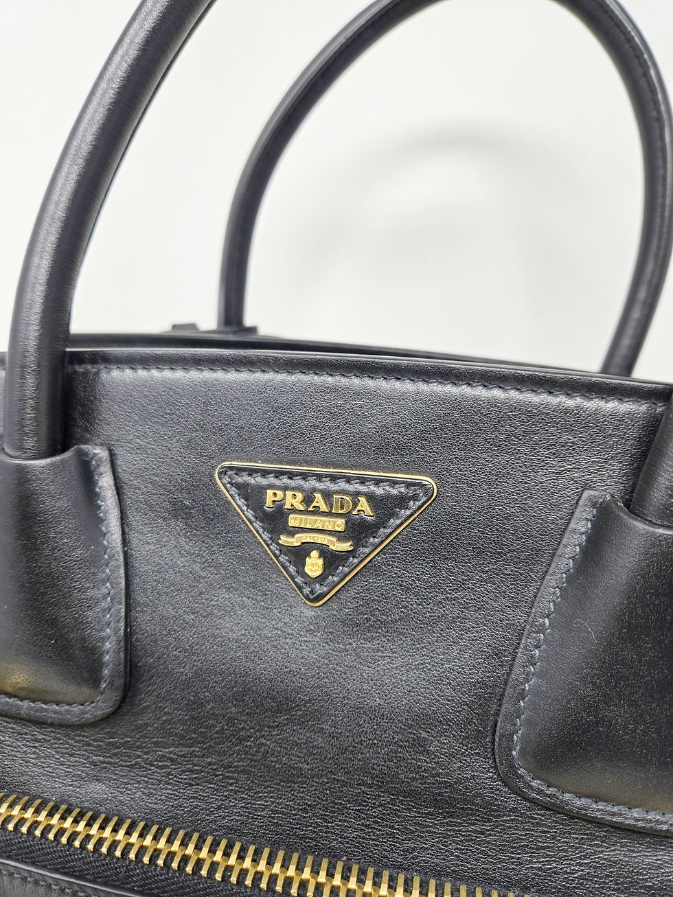 Thumbnail: Prada Soft Calf Shopping Tote with Strap