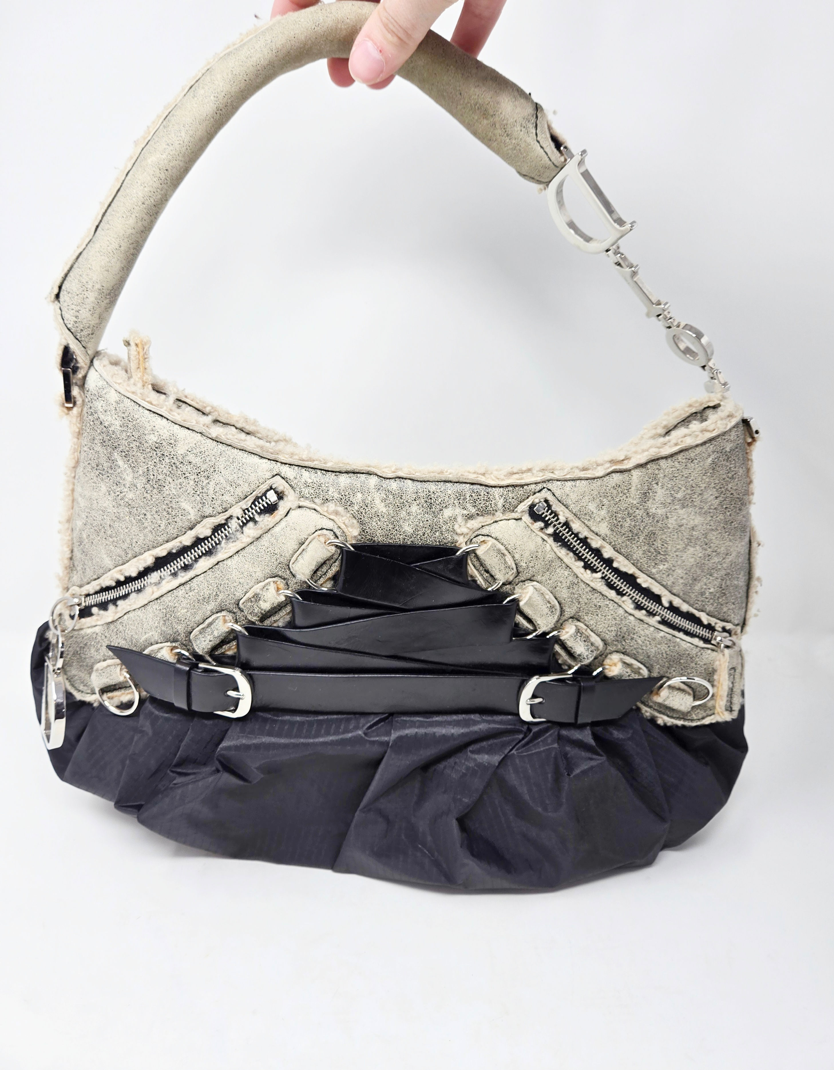 Christian Dior Shearling Ballet Corset Bag John Galliano