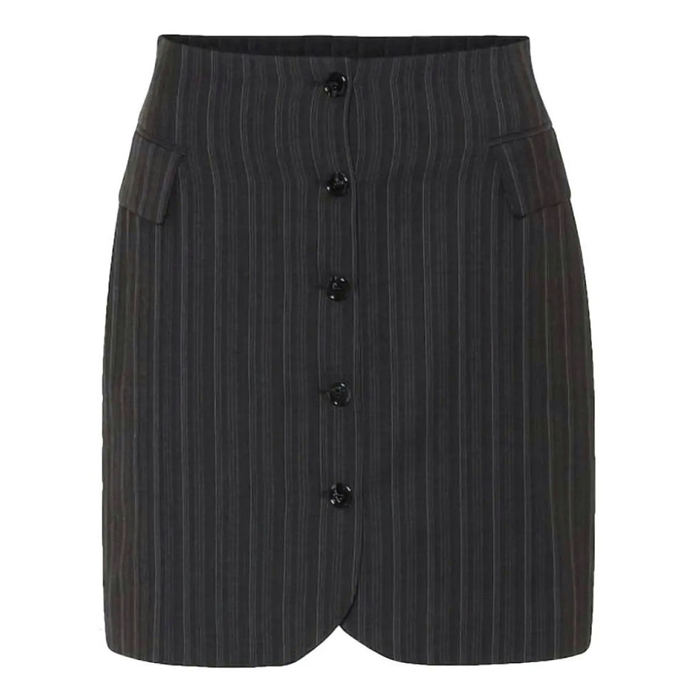 Thumbnail: Acne Studios Navy Pinstripe Skirt Size 38/US 6