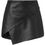 Thumbnail: Michelle Mason Leather Asymmetrical Mini Slirt 0