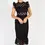 Thumbnail: Chelsea Samantha Lace Trumpet Dress Size Small