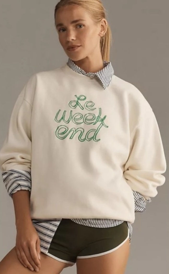 Clare V Le Weekend Sweatshirt Size XS