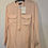Thumbnail: Theory Damaris Pearl Pink Silk Blouse NWT Size Small