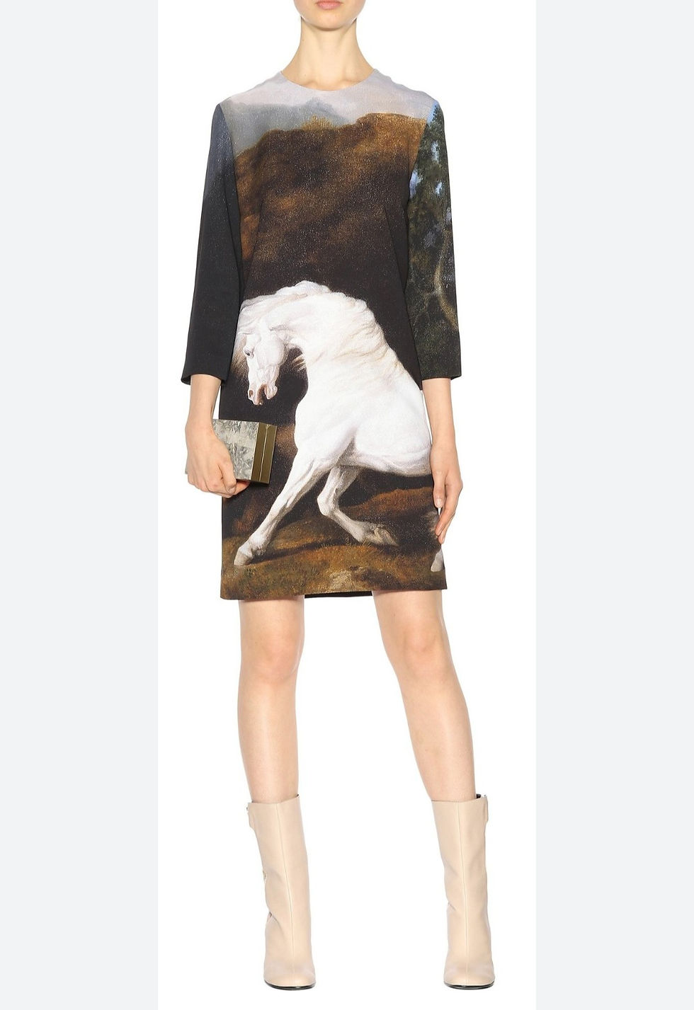 Thumbnail: Stella McCartney Horse Print Shift Dress Size 38/US 4