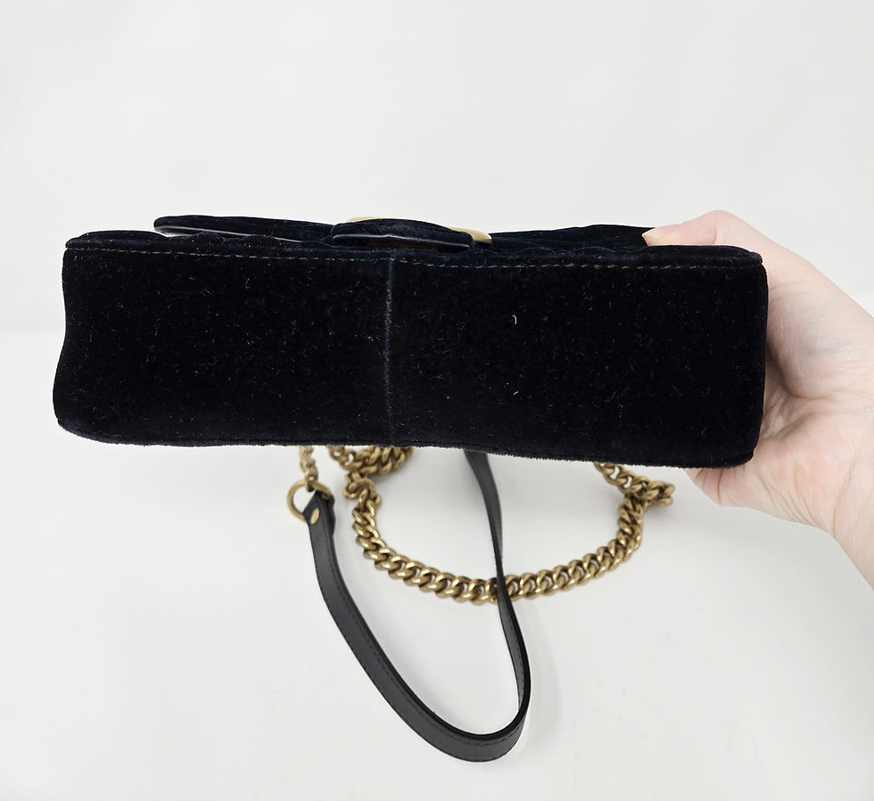 Thumbnail: Gucci Double G Marmont Velvet Mini Bag 