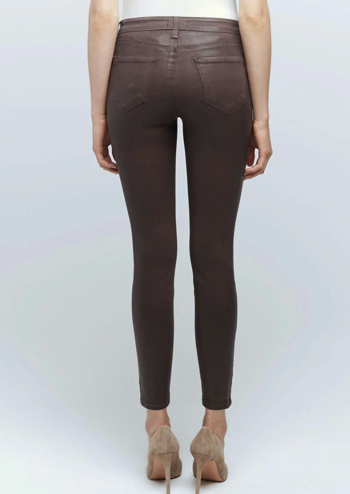 Thumbnail: L'Agence Marguerite Chocolate Coated High Rise Skinny Size 24