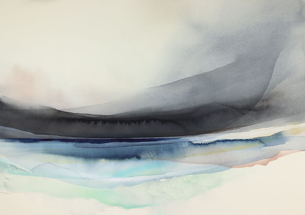 'Vink', Watercolour and bodycolour on paper, (50x70cm)