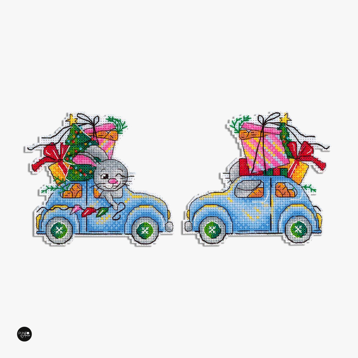 Viaje Navideño - SR-855 MP Studia - Kit de punto de cruz