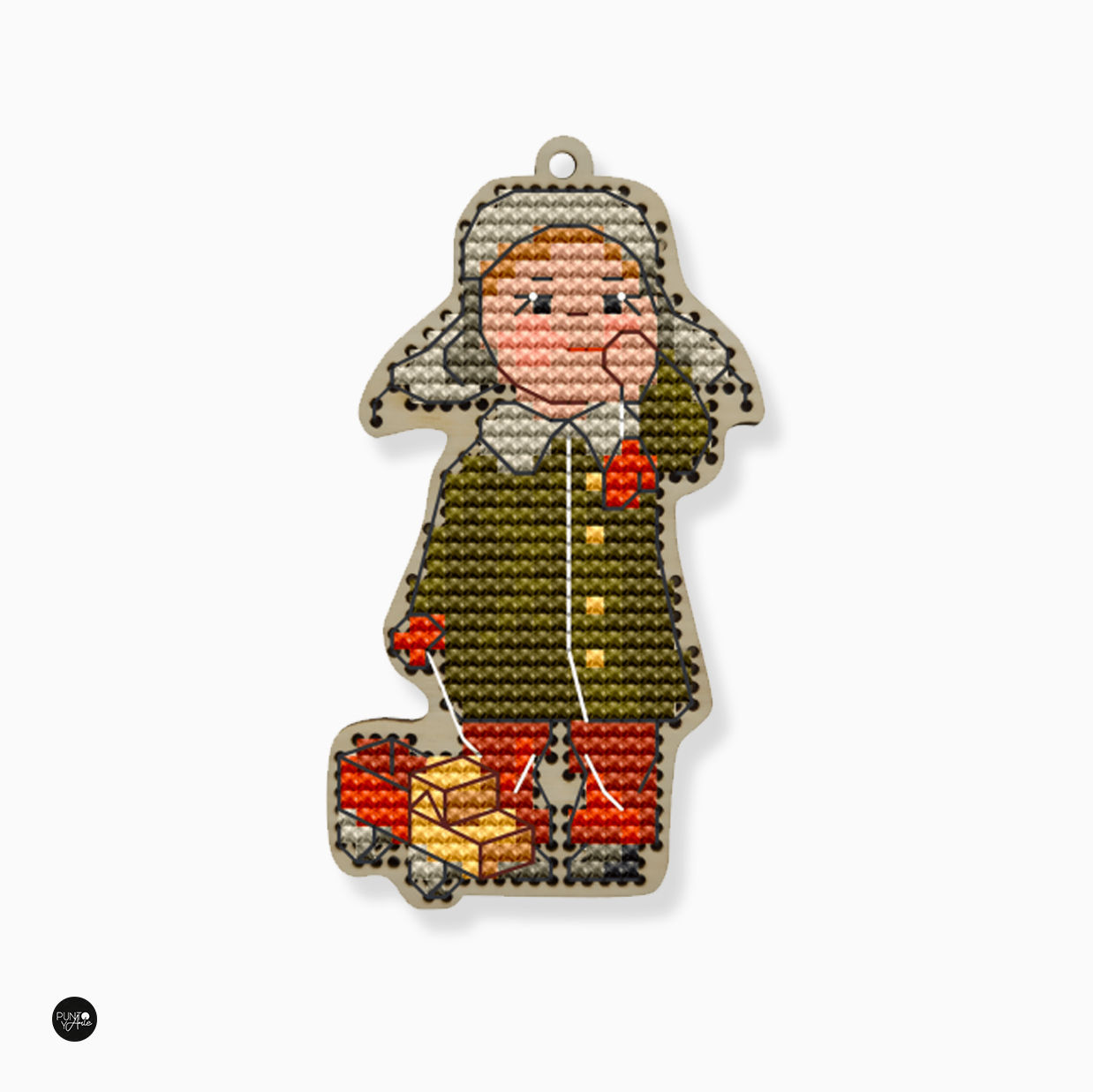 Diversión Invernal - Wizardi - Kit de punto de cruz