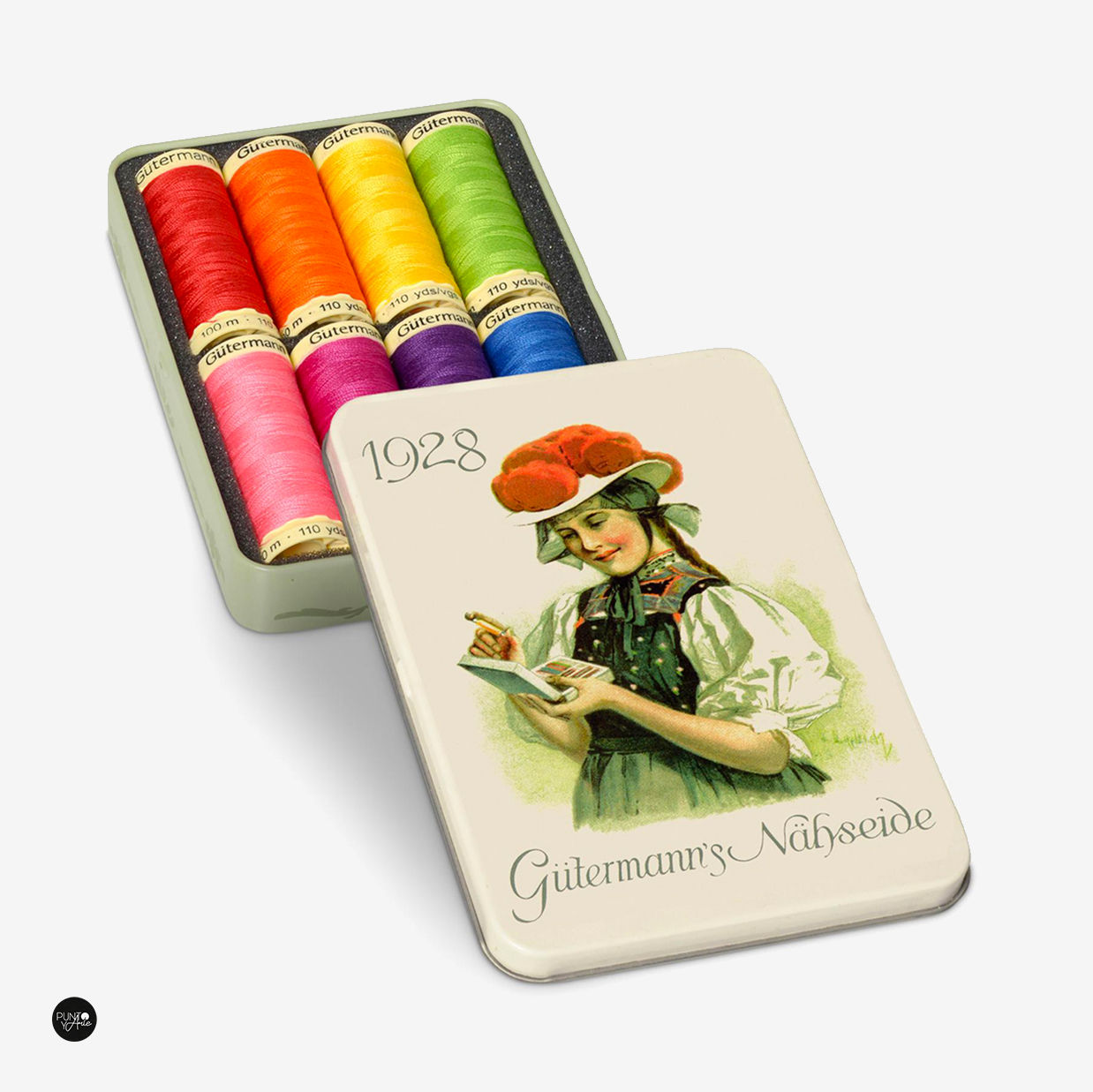 Caja NOSTALGIE Vintage Coselotodo 1928 Gütermann 640952