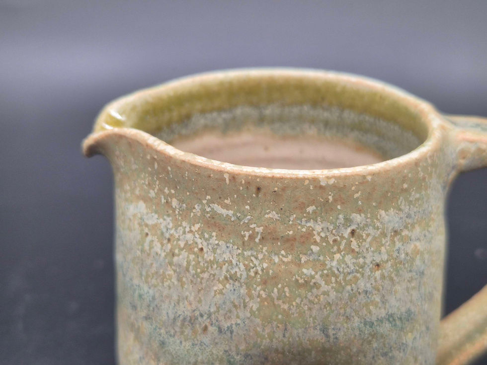 Thumbnail: Mini Hoopoe jug in variegated green - 150ml