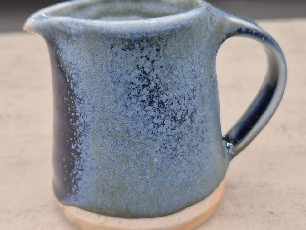 Thumbnail: Woodfired porcelain mini jug 100ml