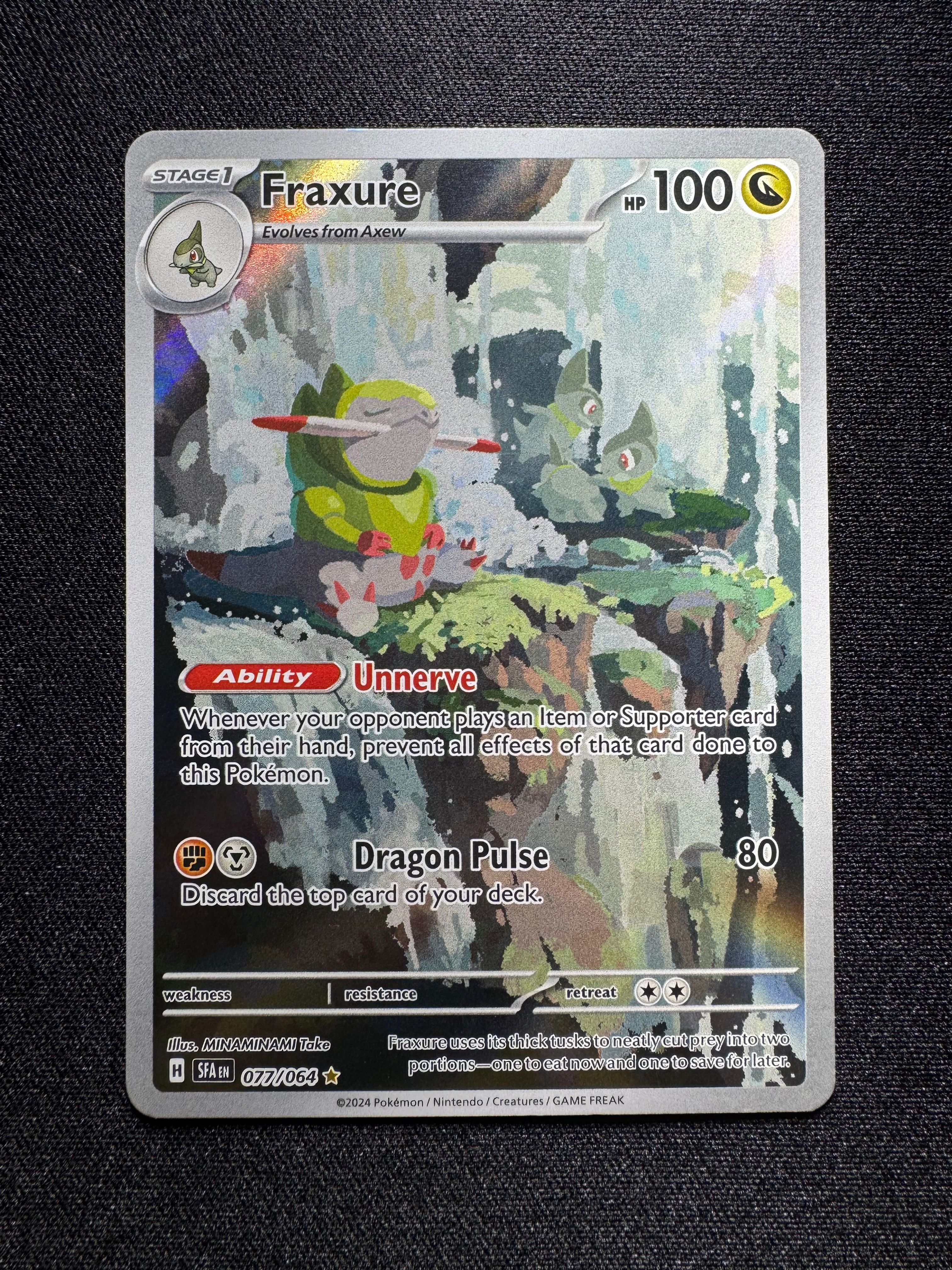 Fraxure Illustration Rare 077/064 Pokémon Scarlet & Violet Shrouded Fable