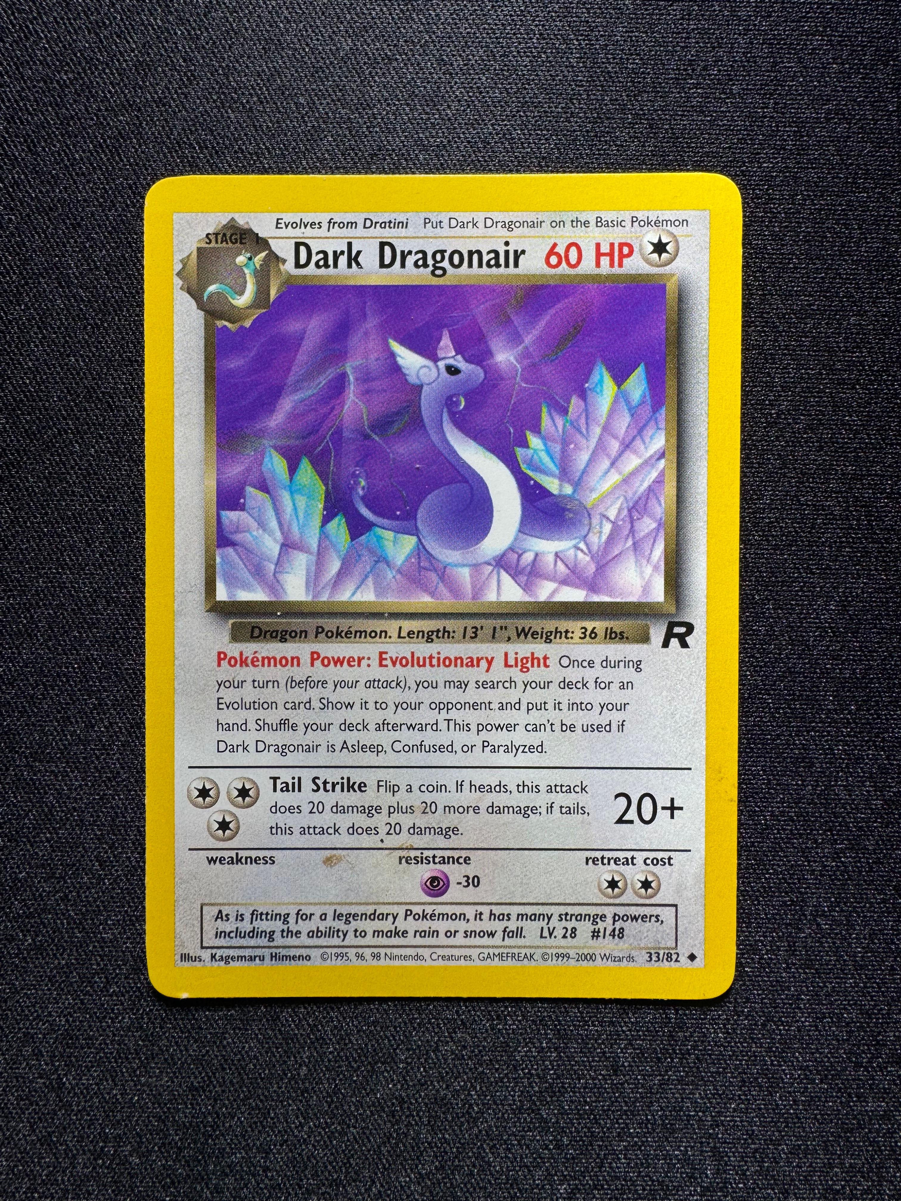 Dark Dragonair Uncommon 33/82 Pokémon Team Rocket