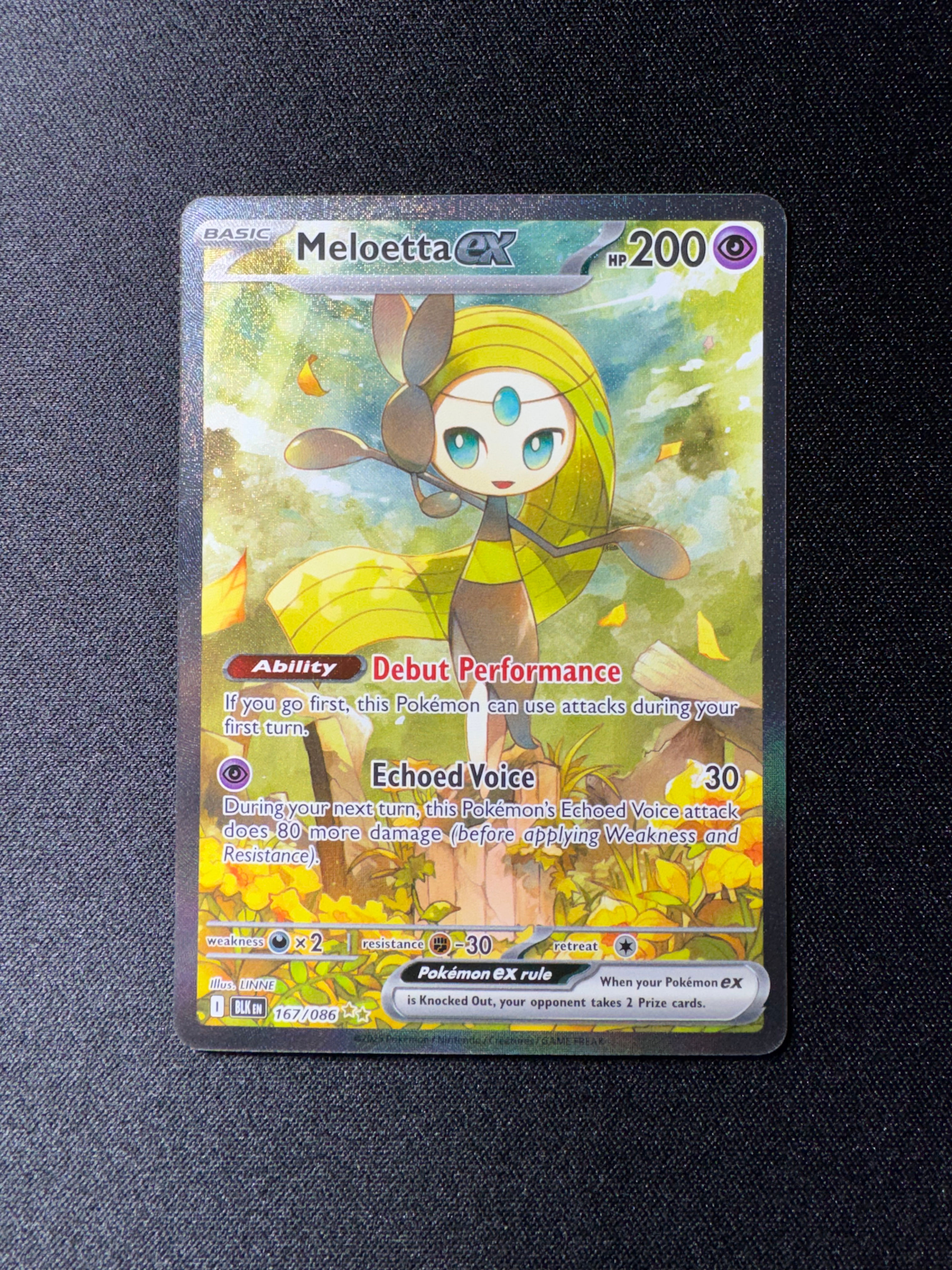 Meloetta Special Illustration Rare 167/086 Pokémon Scarlet & Violet Black Bolt
