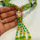 Miniatura: Collar Cabecero de Orula con Cuentas de Cristal y Pasos de Madera
