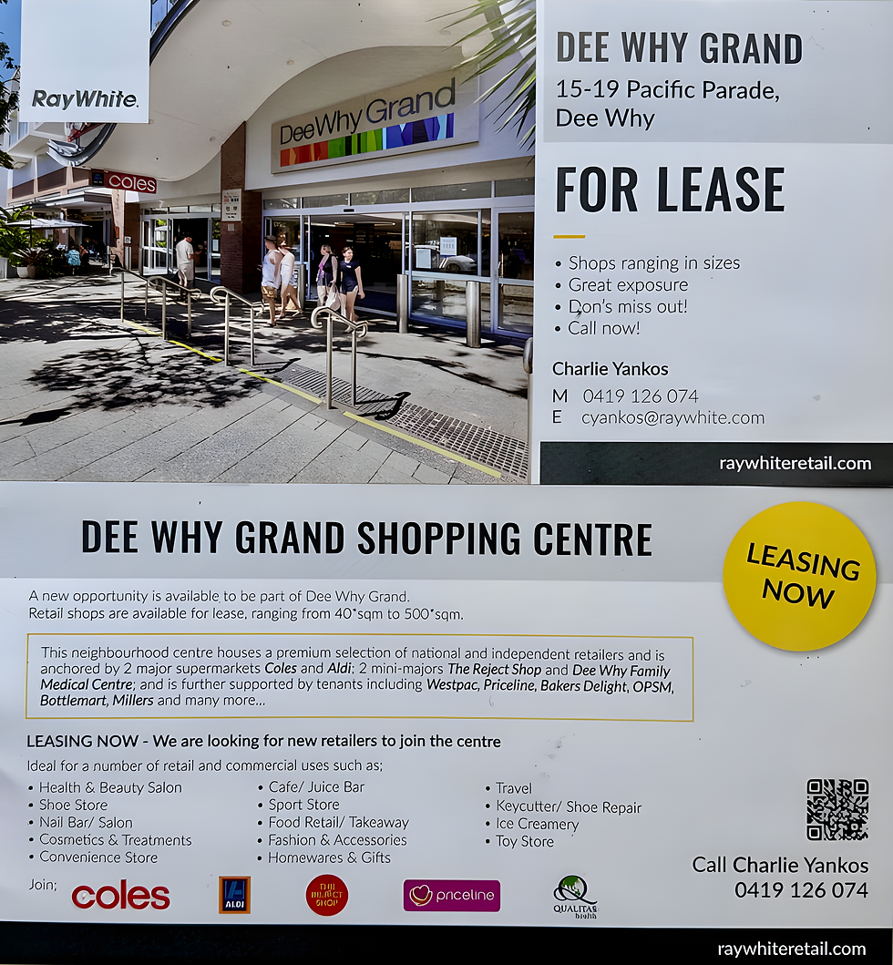 A New Opportunity To Be Part of Dee Why Grand!
