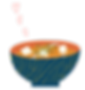 Miso-soup Japanese Food Illustration by Yoko Baum