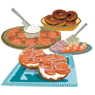 eater-cookbook-delicatessen-bagels-lox-editorial-illustration-by_yoko-baum