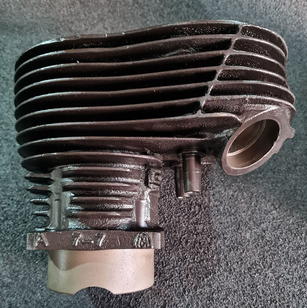 Thumbnail: Motortechnic Mfg. 80" 13 Fin Flathead ULH Cylinder Set With Piston Set