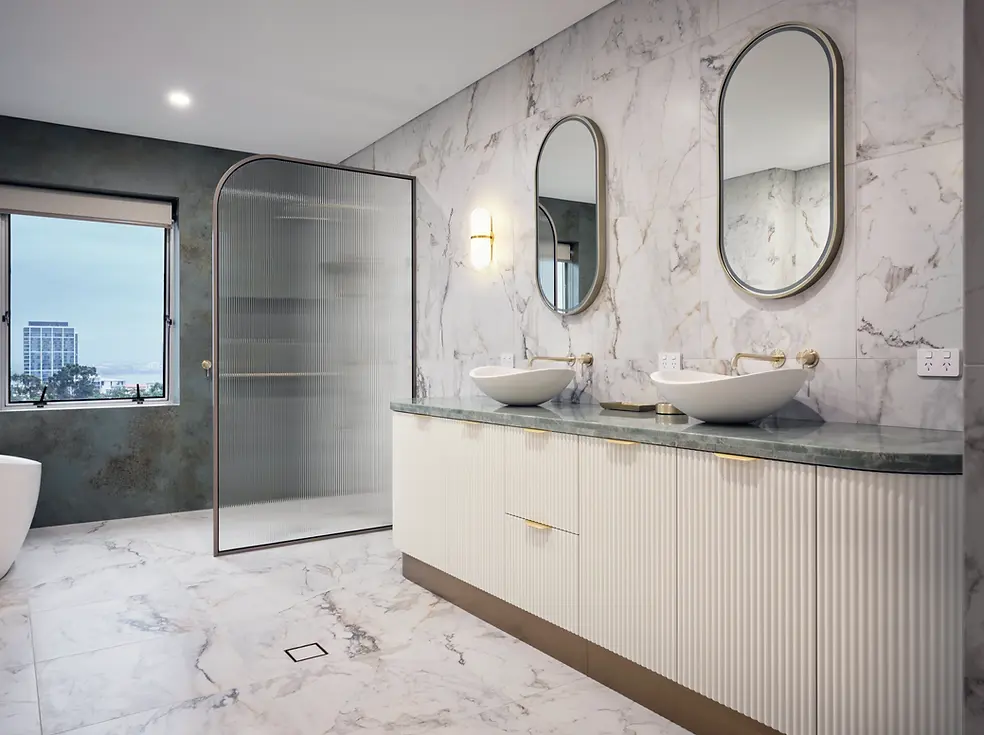 luxury bathroom. perth interior deigner seven willow designs