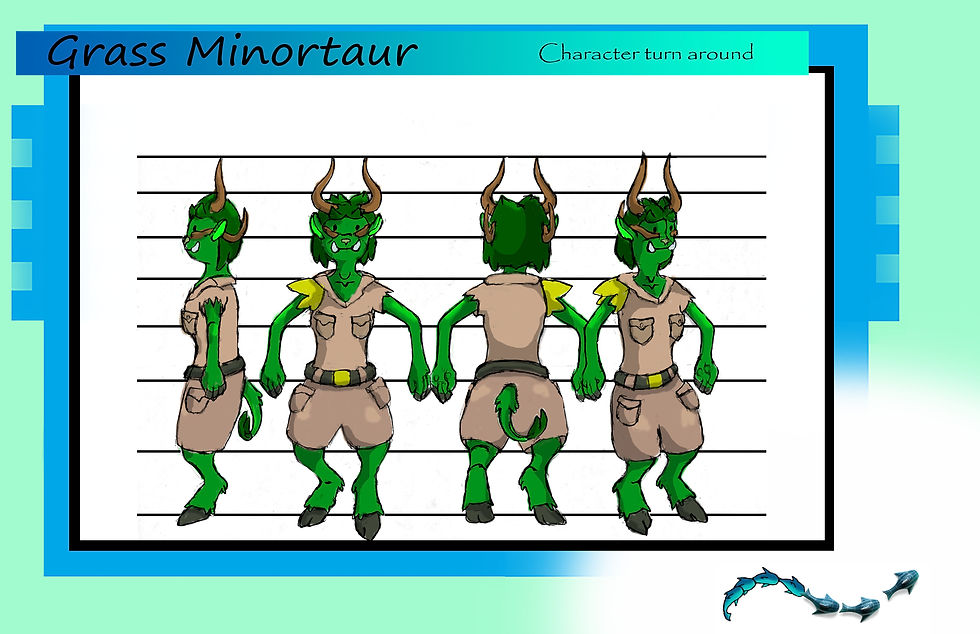 Grass Minortaur: Photoshop