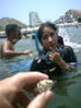 Alejandra Travezaño en su 2º clase de Buceo Libre y Biología Marina