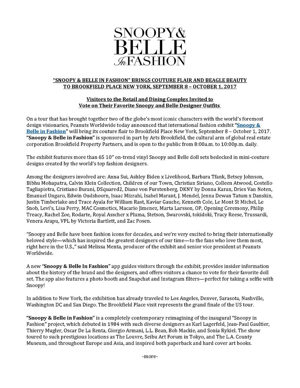 thumbnail of page one of the press release