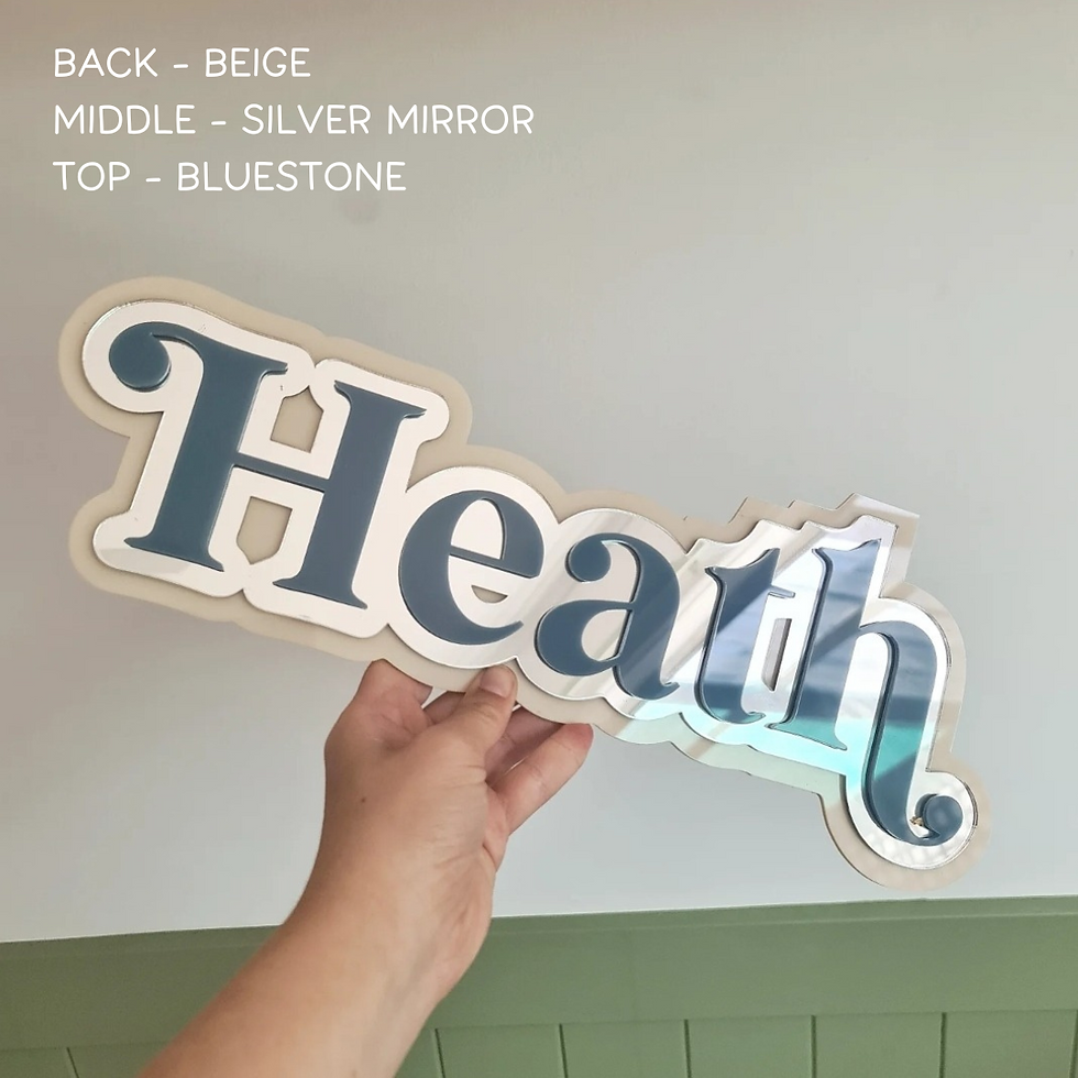 Thumbnail: Triple Layer Name Plaques - Colour Options