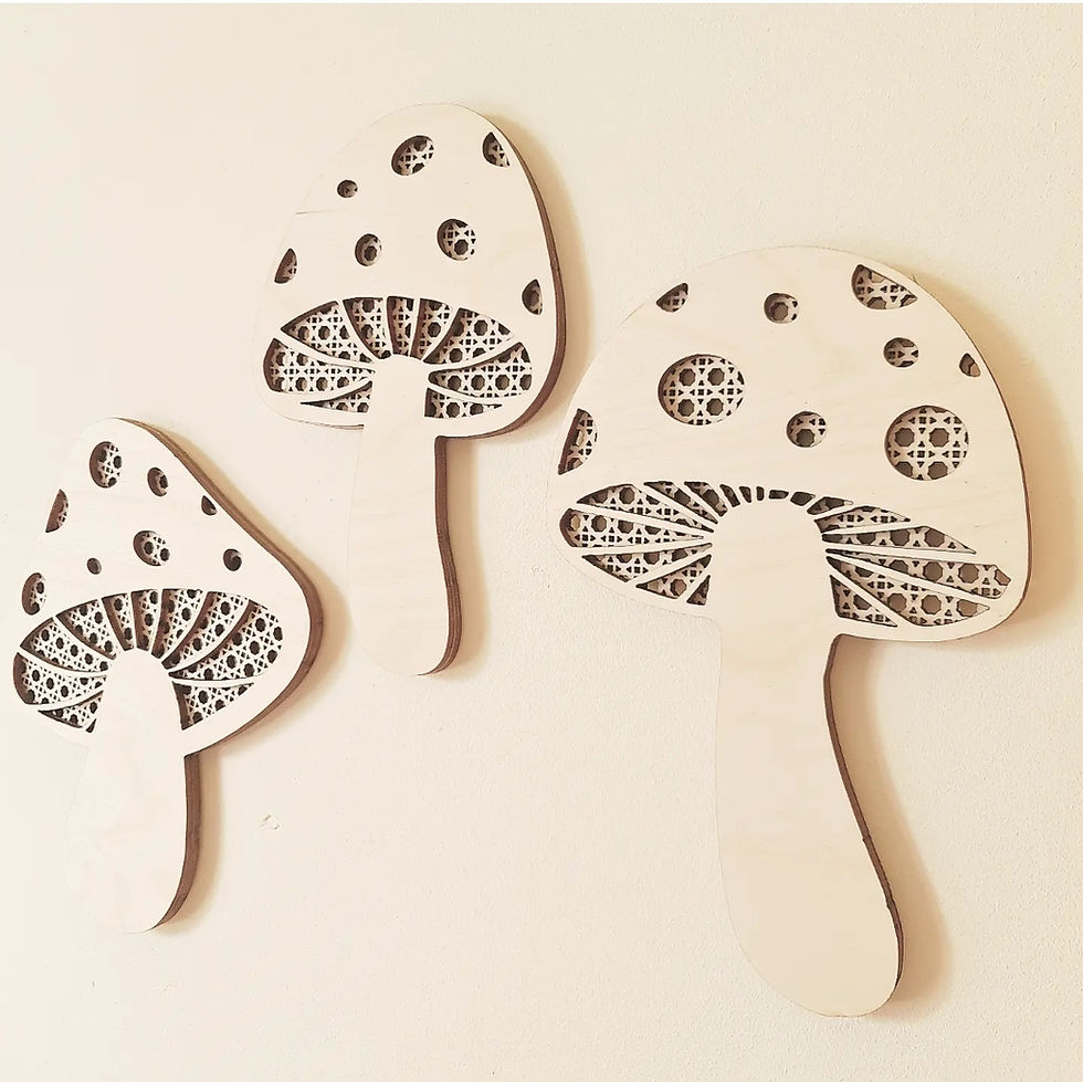 Thumbnail: Rattan Style Mushrooms - Bundle